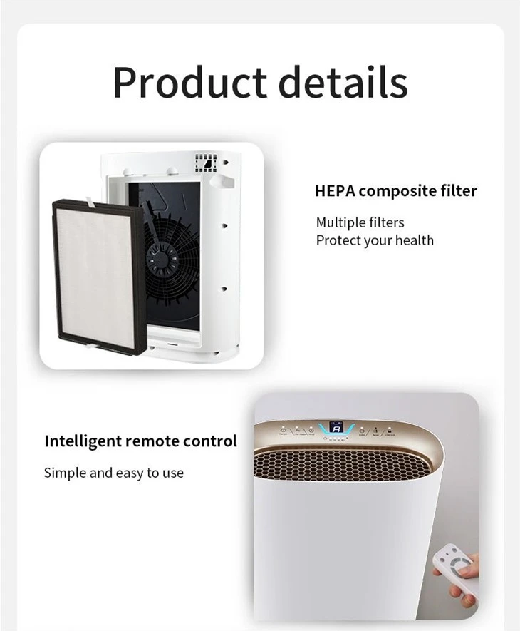 Home Air Purifier Air Sensor HEPA Filter